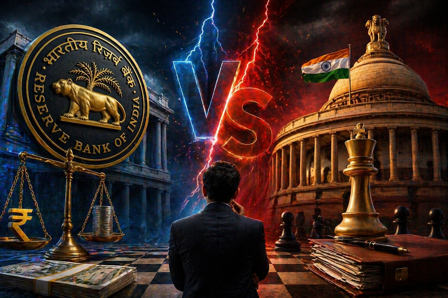 RBI vs सरकार — पर्दे के पीछे की असली लड़ाई! आपके बैंक, लोन और पैसे पर किसका चलता है असली राज?