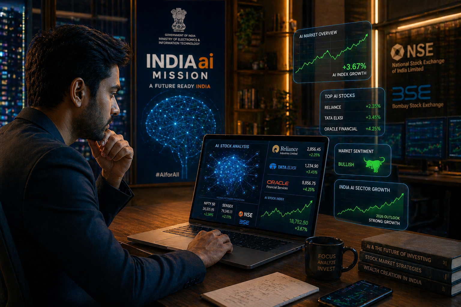 2026 में AI Stocks से बनेगा असली पैसा! Reliance से Oracle Financial तक — India के Top 8 AI Stocks जो बदल देंगे आपका Portfolio!