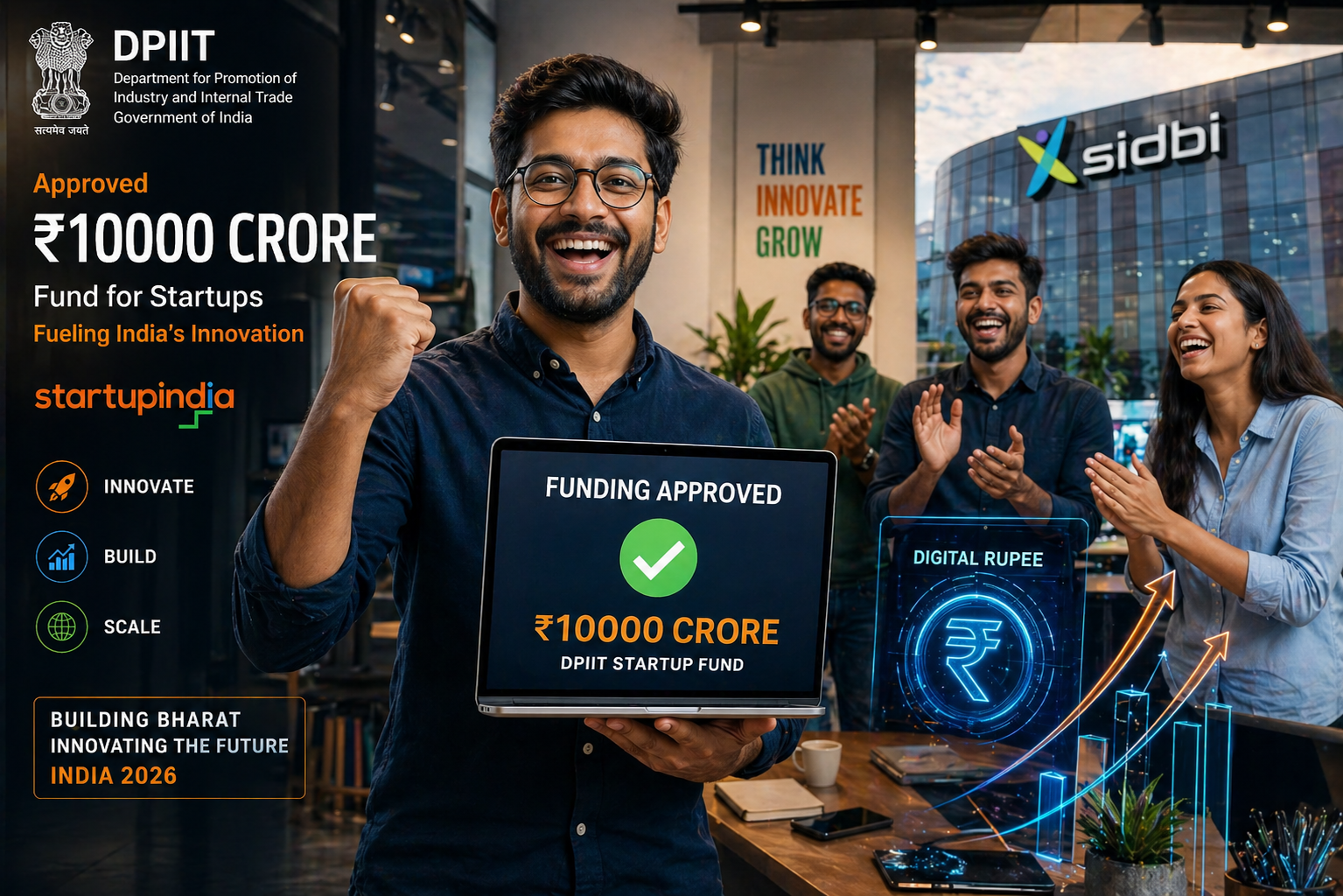 Startup करने वालों के लिए सरकार का ₹10,000 करोड़ का तोहफा! DPIIT ने जारी किए Fund of Funds 2.0 के नियम — Deep Tech, AI और Manufacturing Startups को मिलेगा सीधा पैसा!