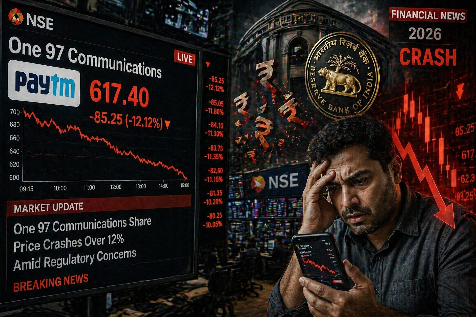 Paytm के Shares में 8% की भारी गिरावट! ₹6,000 करोड़ स्वाहा — RBI के Action के बाद Buy करें, Sell करें या Hold करें?